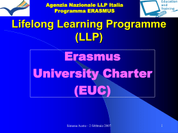 Lifelong Learning Programme (LLP)