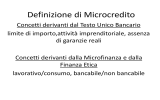 Bozza Regolamento Microcredito