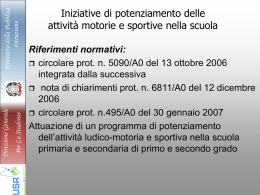 Programma nazionale di potenziamento delle attività motorie e