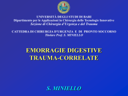 ATTIVAZIONE DELLE PIASTRINE TRAUMA