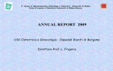 ANNUAL REPORT 2009 - USC Ostetricia e