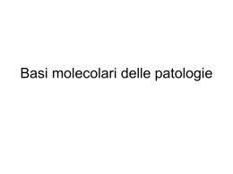 Basi molecolari delle patologie