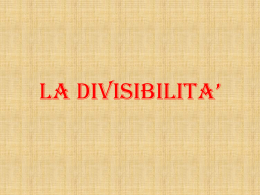 divisibilita