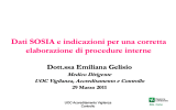 Dati SOSIA e indicazioni per una corretta elaborazione