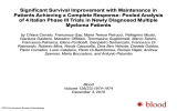 Pooled Analysis of 4 Italian Phase III Trials in Newly