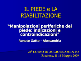 Manipolazioni periferiche del piede: indicazioni e