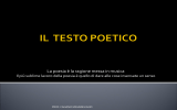 il testo poetico