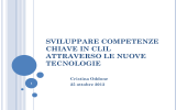 Sviluppo e competenze chiave in CLIL attraverso le nuove tecnologie