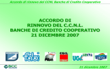 Accordo di Rinnovo CCNL BCC 21.12.2007