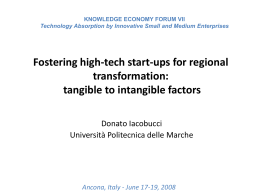 Fostering high technology start-ups for regional transformation: from