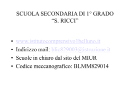 2° lingua straniera - Istituto Comprensivo 1 Belluno