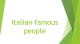 Italian famous people
