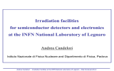 SIRAD irradiation facility - Laboratori Nazionali di Frascati