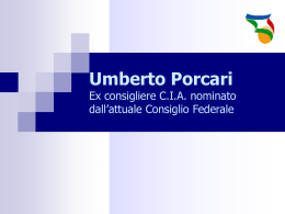 Programma candidatura Presidenza Comitato Italiano Arbitri