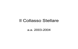 Il Collasso Stellare