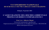 L`assicurazione del rischio ambientale: profili giuridici comparatistici