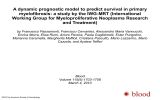 A dynamic prognostic model to predict survival in