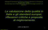 European standards and guidelines for internal quality