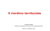 Il riordino territoriale