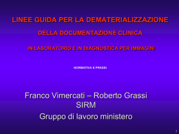linee guida per la dematerializzazione della documentazione clinica