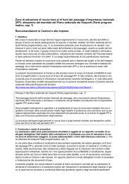 Zone di estrazione di roccia dura al di fuori dei paesaggi d