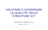 valutare e governare la qualita` delle forniture ict