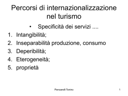 Percorsi di internazionalizzazione nel turismo