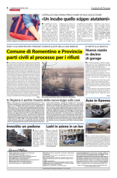 Comune di Romentino e Provincia parti civili al processo per i rifiuti