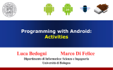 Activities - Dipartimento di Informatica