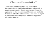 Che cos`è la statistica? - Università degli Studi di Messina