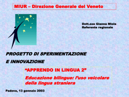 Progetto apprendo in L2