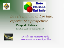 Rete Italiana di Epi Info - R@cine - Rete Civica dei Comuni e della