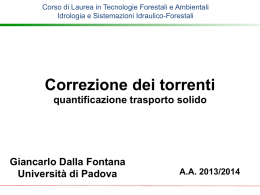 Quantificazione trasporto solido File - E