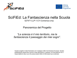 Gli obiettivi specifici del Progetto SciFiEd