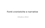 Fonti cronistiche e narrative