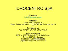 IDROCENTRO SpA