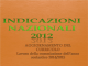 INDICAZIONI NAZIONALI 2012
