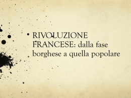 RIVOLUZIONE FRANCESE - Istituto Ven. A. Luzzago