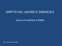 diritto del lavoro e sindacale