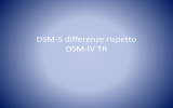 Differenze tra DSM-5 e DSM-IV-TR