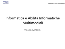 Abilità Informatiche Multimediali