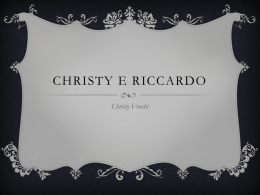 Christy e Riccardo