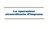 1_Le operazioni straordinarie dimpresa