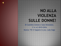 No alla violenza sulle donne! - Fresa