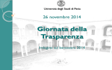 Diapositiva 1 - Università degli studi di Pavia