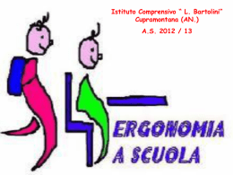 Ergonomia e mov. manuale carichi - Istituto Comprensivo "Bartolini