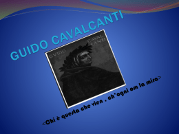 GUIDO CAVALCANTI