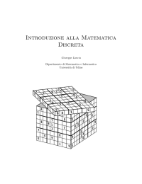 Introduzione alla Matematica Discreta