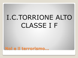 TERRORISMO fot nuovo