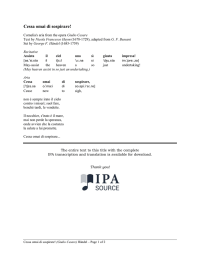 Cessa omai di sospirare!